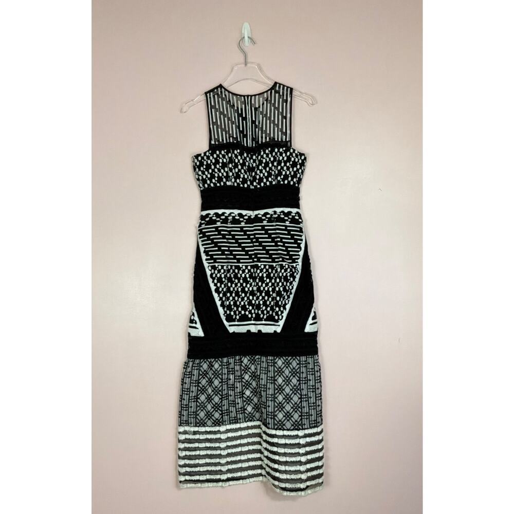 Jonathan Simkhai Embroidered Organza Mesh Midi Dress Size 2